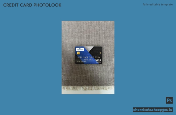 Beispielansicht einer Visa-Signaturkarte der Emirates Lebanon Bank (Libanon)